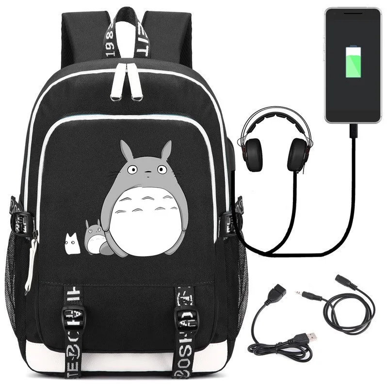 Мультяшная вместительная школьная сумка Tonari no Totoro электронный рюкзак с аниме