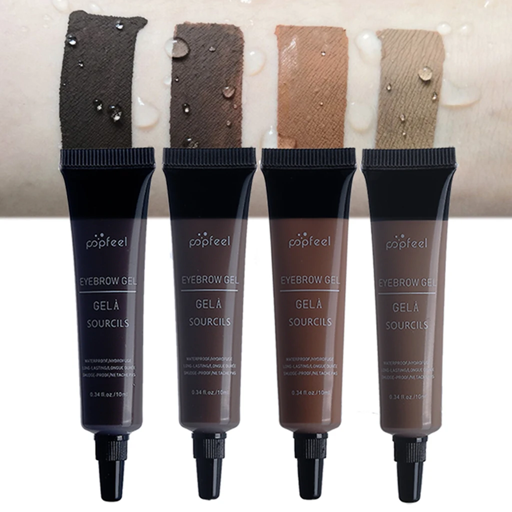 1 Piece Waterproof Eyebrow Mascara Brow Dye Tint Natural Eyebrow Gel Brow Enhancer Cream, Black / Brown / Red Brown / Ash Blonde