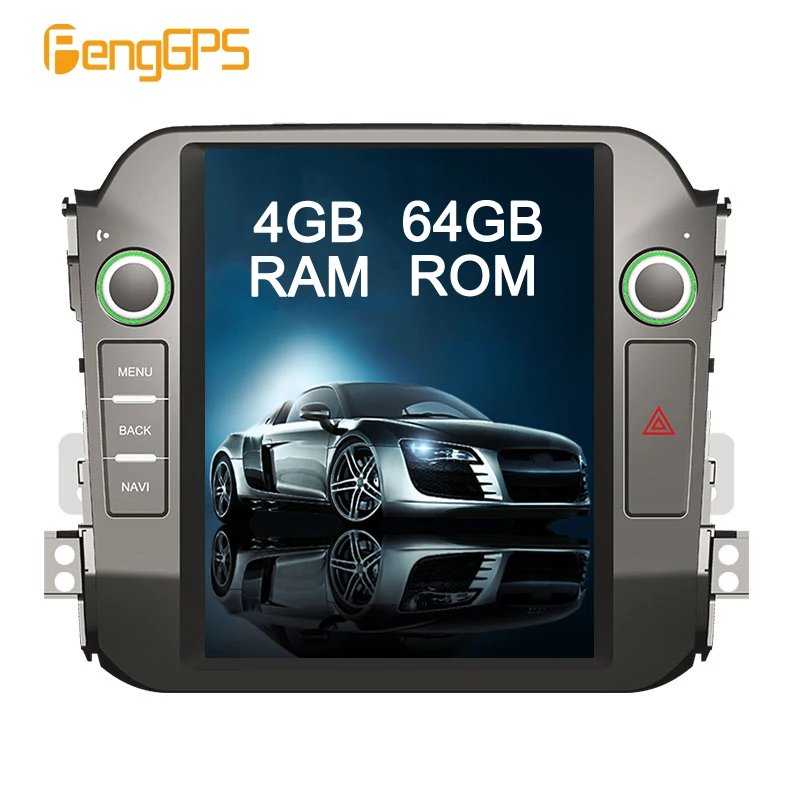 

Android 8.1 Radio GPS Navigation for Kia Sportage R 2010-2015 Tesla Vertical 10.4" Screen PX-6 6 Core Car Multimedia DVD Player