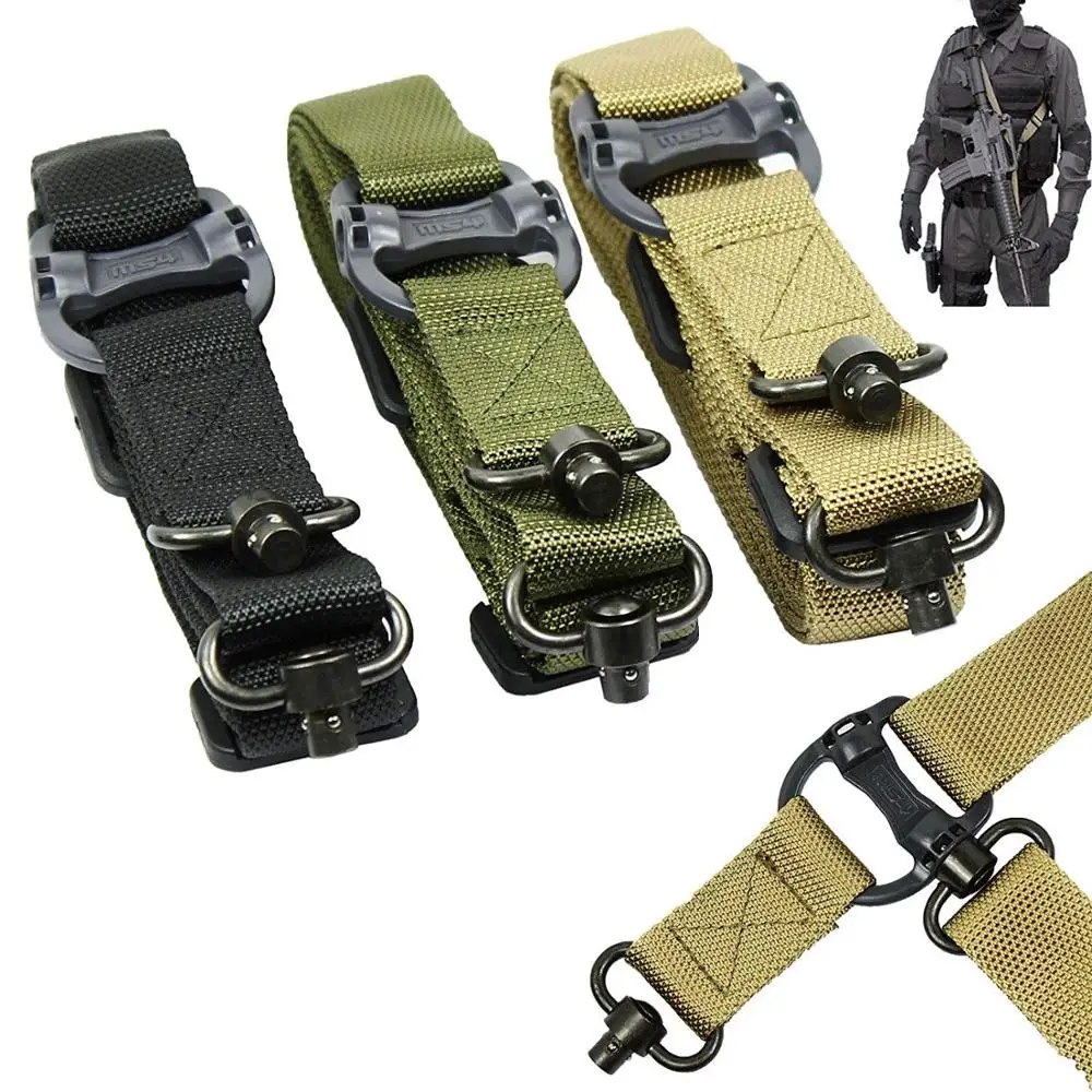 * Тактический 1 & 2 Point Multi Mission 1/4 ''строп для винтовки Quick Detach QD Swivel MS4 ремешок