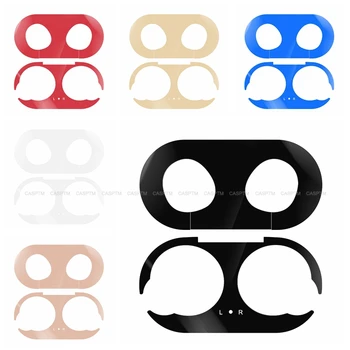 

Colorful Dust-proof Metal Dust Sticker For Samsung Buds Earphone Case Protective Sticker Skin Protector For Samsung Galaxy Buds