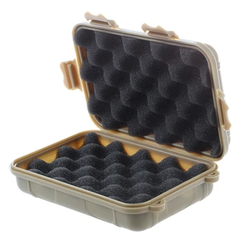 

Hermetic Box Shockproof Waterproof Storage Box Outdoor Container Tan L