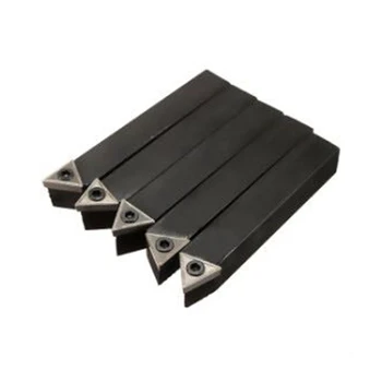 

5P 1/4 Shank CNC Lathe Indexable Carbide Insert Turning Tool Bit Holder Set 6.35