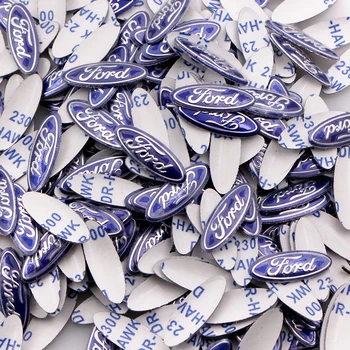 

10PCS 21mm Car Key Sticker Remote Control Key Cover Decal Car Accessories for Ford Mk2 Mk3 Mk4 Mk5 Mk7 Fiesta FOCUS 2 3 4