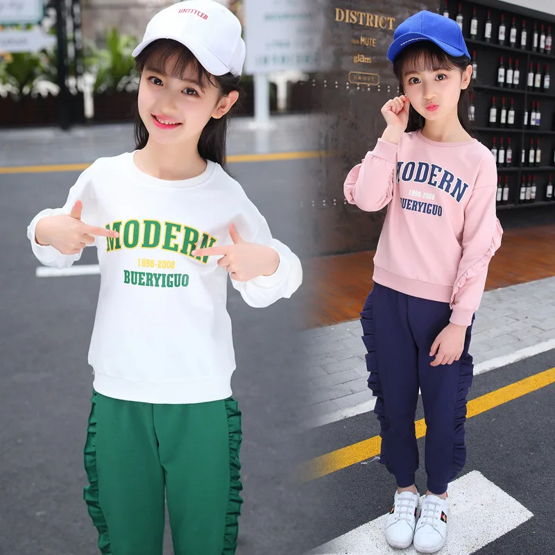 

5 CHILDREN'S 7 Clothes 8 Girls Spring Clothing 9 GIRL'S Children 11 Spring 12 Western Style Casual Sports Two-Piece Set 13
