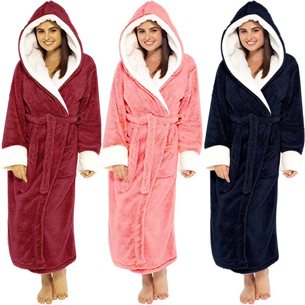 Mans Dressing Gown Winter Fleece Winter Dressing Gowns Women Women