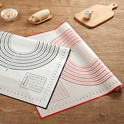 Non - Stick Silicone Baking and Pastry Mat with Measurements (Red 60x40cm)