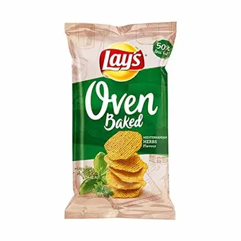 

Hierbas Meditarias Crisps | Lay's | Chips de hierbas mediterráneas al horno | Peso total 165 gramos