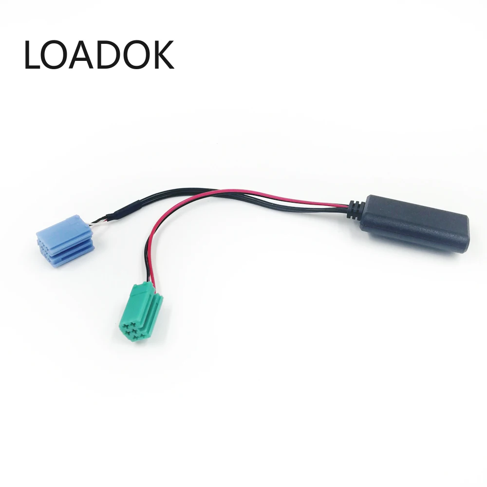 

Car Radio Green Blue Mini ISO 6Pin 8Pin Connector Car Bluetooth Aux Cable Adapter for Renault Kangoo Espace Megane Modus