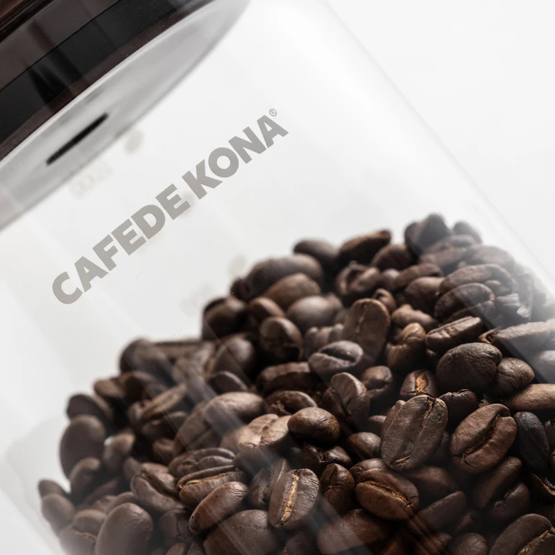 CAFEDEKONA бессвинцовый стеклянный резервуар для хранения кофе, зерен, чая, герметичные банки для еды, кухонные бутылки для хранения, кухонная посуда