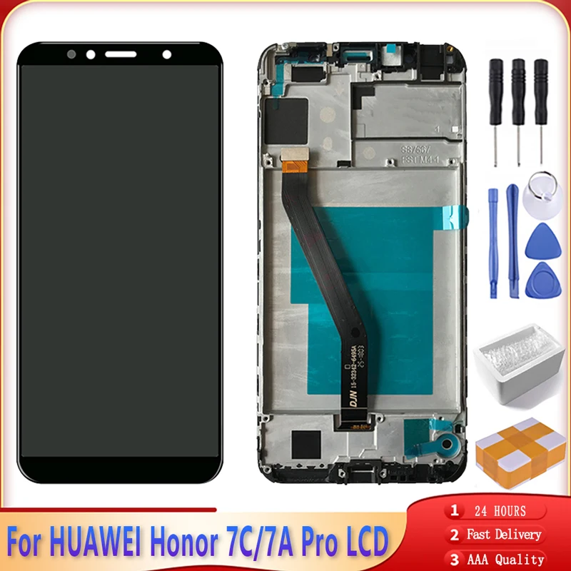 5 7 &quotAAA + LCD для Huawei Honor 7C AUM L41 ЖК дисплей сенсорный экран дигитайзер сборка 7A Pro