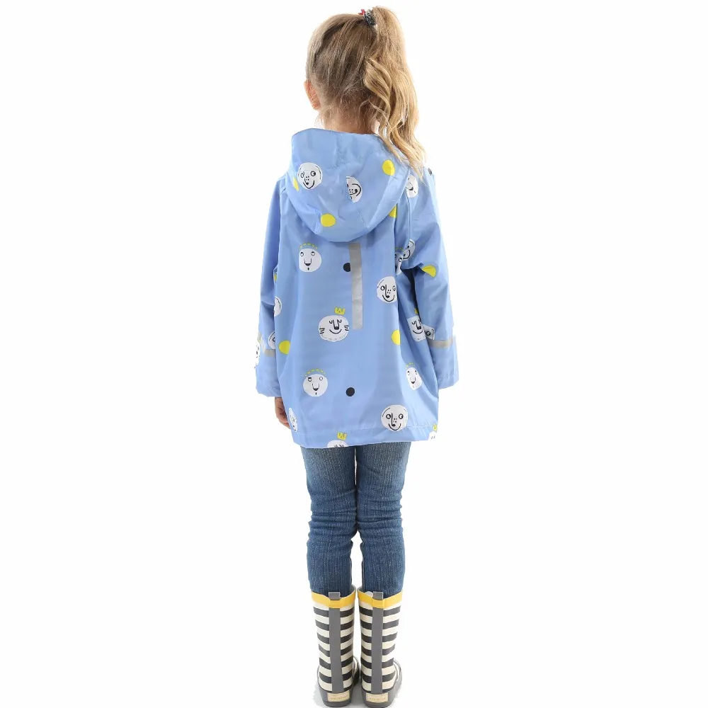 Детский дождевик с 2 слоями, 90-130 см, детский дождевик для девочек и мальчиков, детский плащ-дождевик, водонепроницаемая куртка