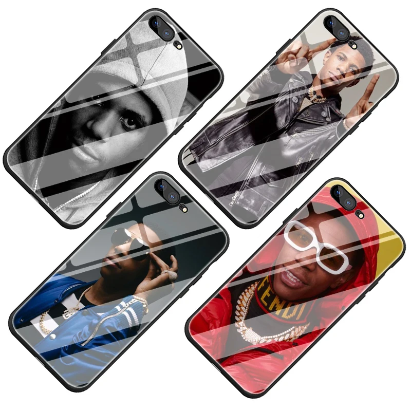 EWAU A Boogie wit da Hoodie закаленное стекло чехол для телефона чехол для iPhone 5 5S SE 6 6s 7 8 Plus X XR XS 11 Pro Max
