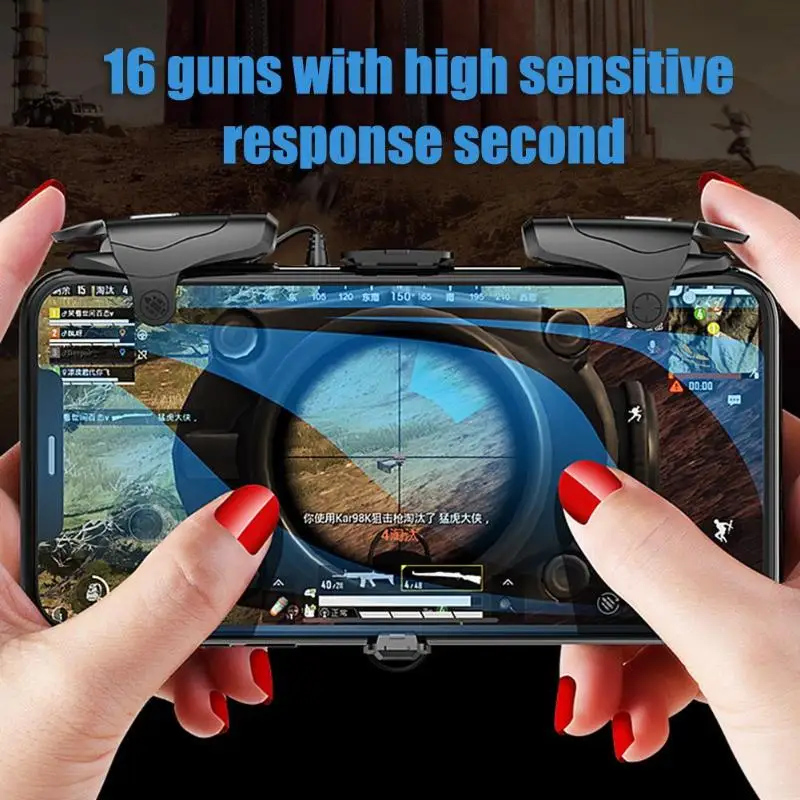 New Style Mobile Game Joystick Gaming Fire Button Aim Key Trigger L1R1 Shooter Gamepad Controller for PUBG