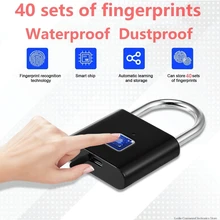 Золотой безопасности без ключа USB Перезаряжаемый биометрический дверной замок Умный Замок быстрая разблокировка цинковый сплав металлический саморазвивающийся чип