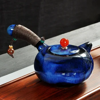

200ML Creative Ceramic Chinese Kung Fu Teapot Porcelain Tea Set Handmade Teapot Vintage Hand Painted Tea Pot