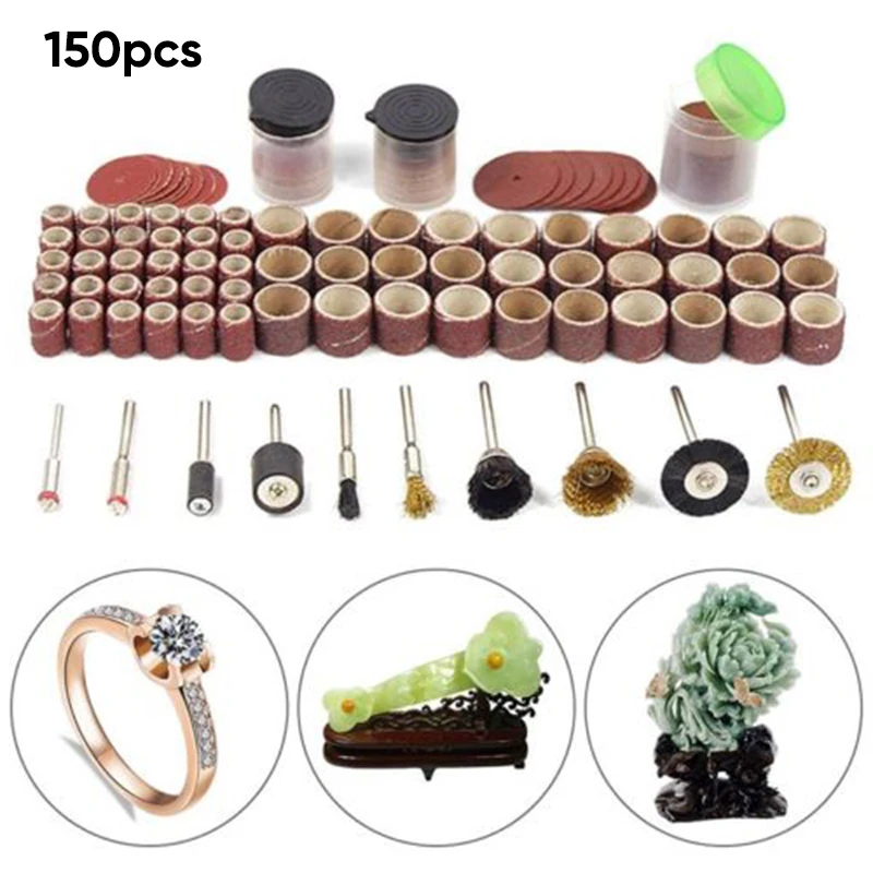 150 шт роторный инструмент аксессуар для универсального шлифовального