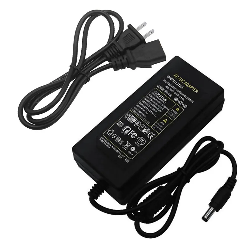 12V 5A 60W блок питания AC к DC адаптер для 5050 3528 Гибкие светодиодные полосы света и 3s13