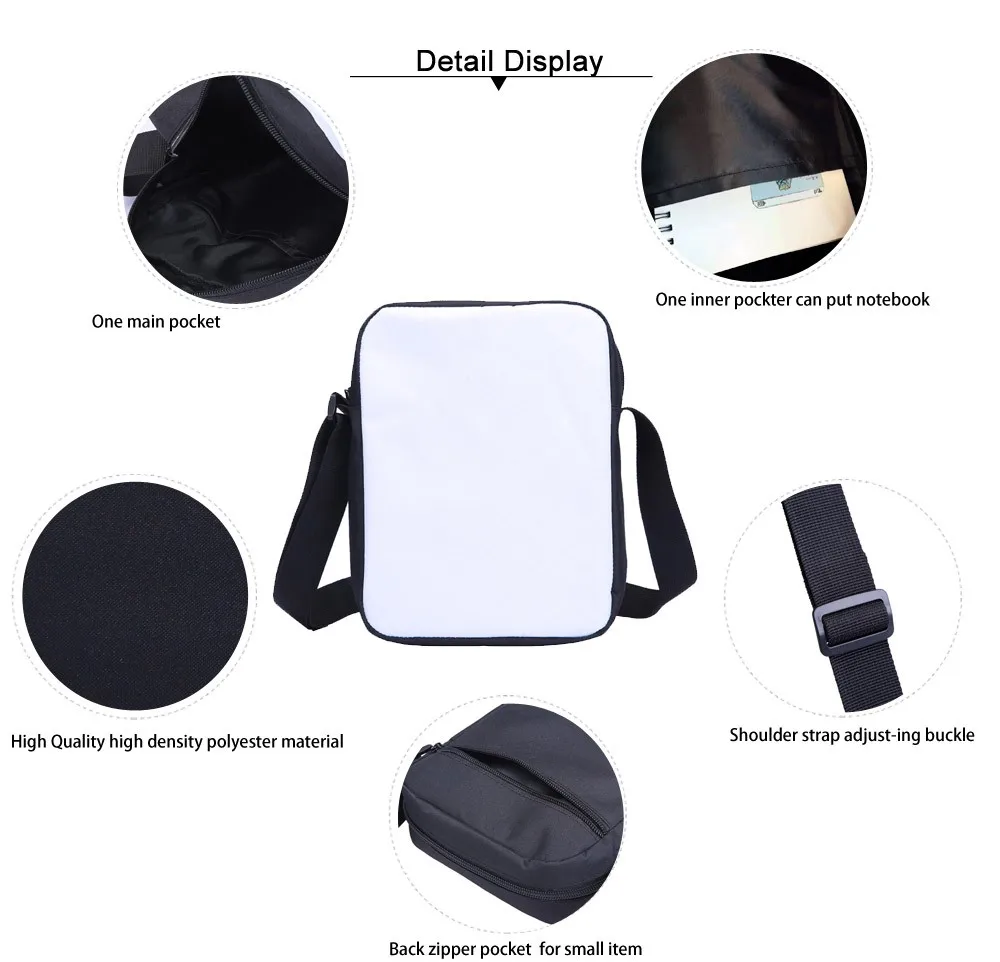 Michael Jackson Crossbody Bags 3D Printing Sling Bags Small Shoulder Bag For Kids and Boy Small Meseenger Bag Back to School