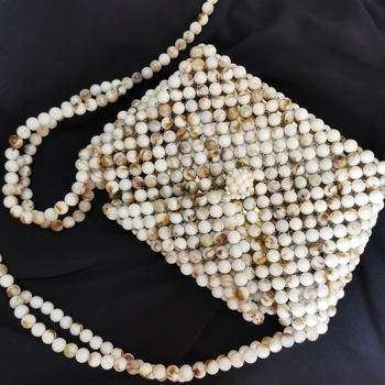 

Design and homemade shell bead jar shape large characteristic creative beaded crossbody shoulder bag handbag evening bag