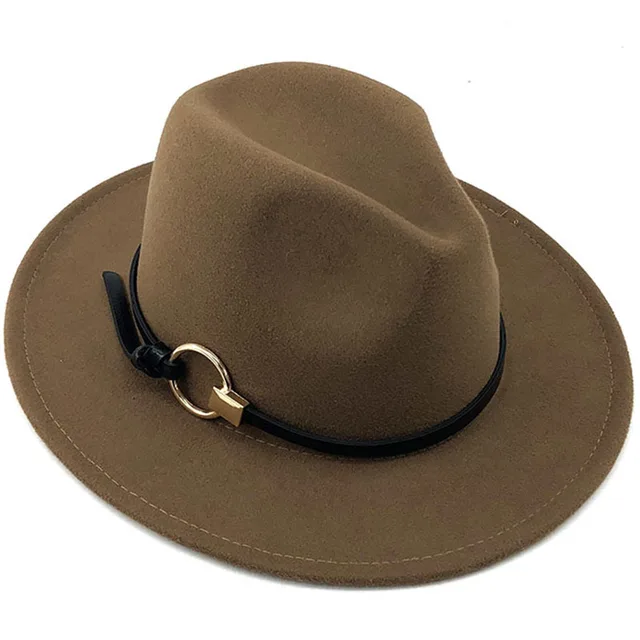 Women's hat simple wide brimmed fedora 