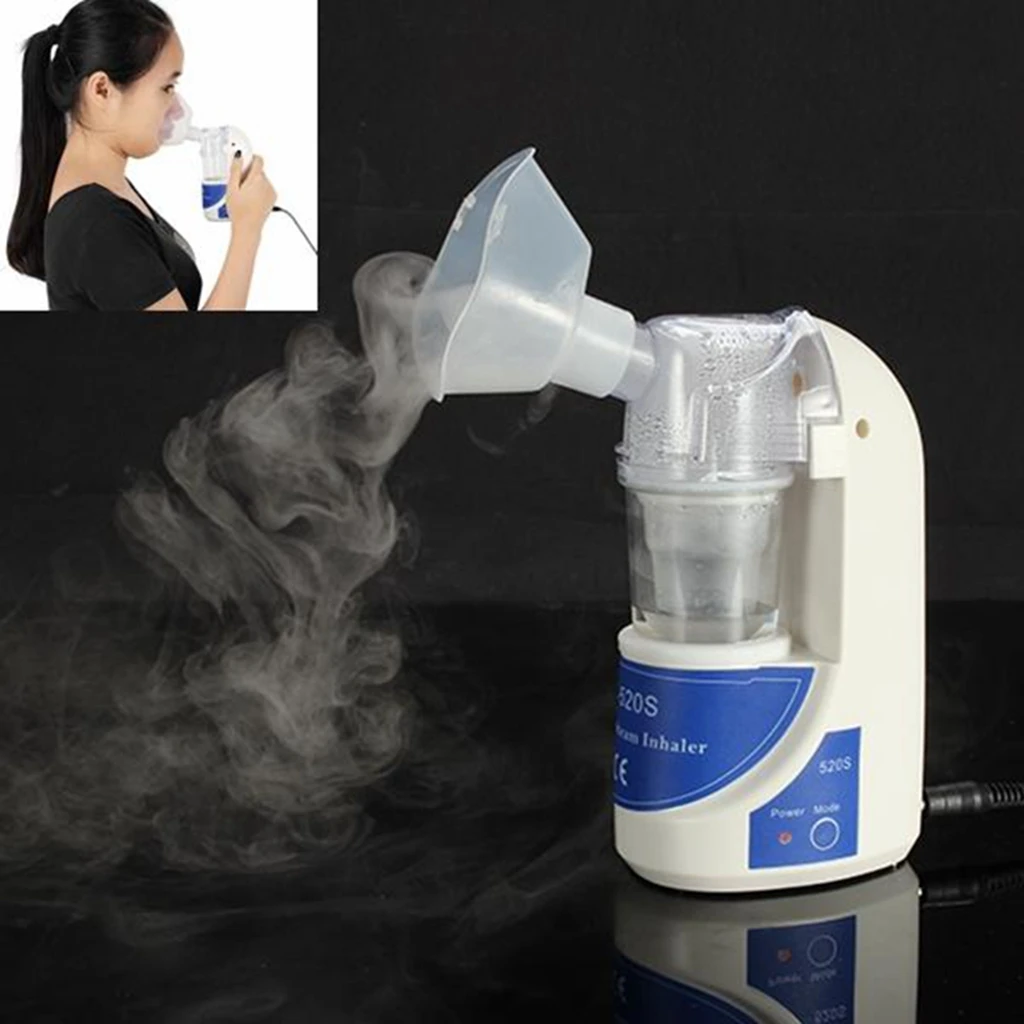 1 Set Portable Ultrasonic Handheld Home Humidifier Atomizer Household Inhaler For Child Adult - EU Plug