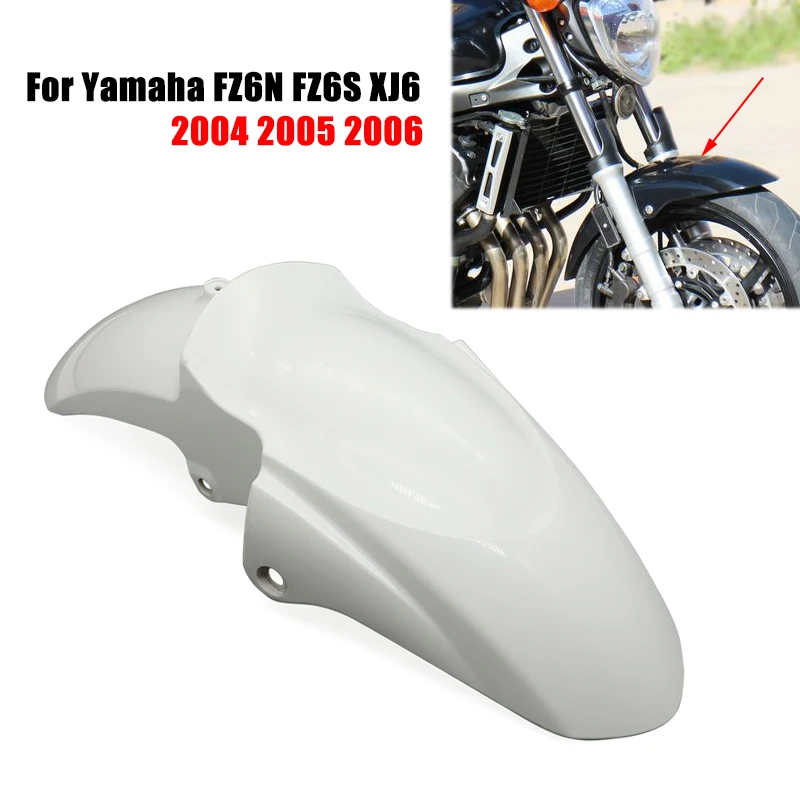 For Yamaha FZ6N FZ6S Fazer XJ6 Motorcycle Front Fenders Mudguard Wheel Splash Guard Shield 2004 2005 2006 FZ-6N FZ-6S Unpainted |