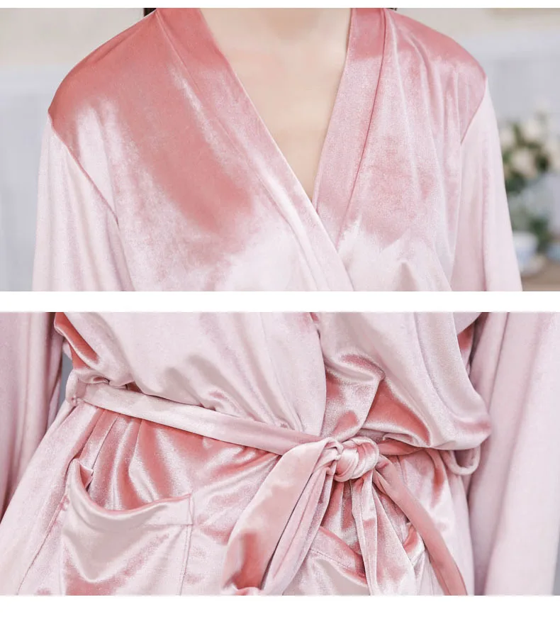 Велюровый Халат, кимоно для невесты, на заказ, вышивка, бархатные халаты Exsy, Кимоно размера плюс