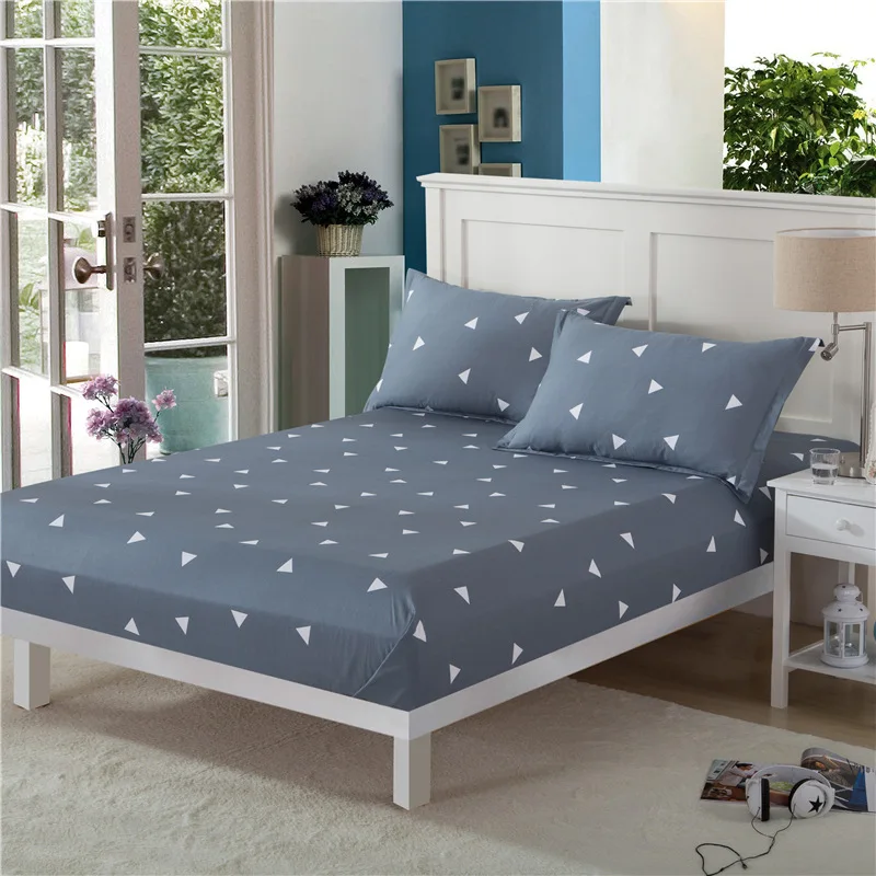

100% Cotton high quality Best Printed Bed Sheet Protective Mattress Cover Fitted Bed Sheet with 120*200cm/150*200cm/180*200cm