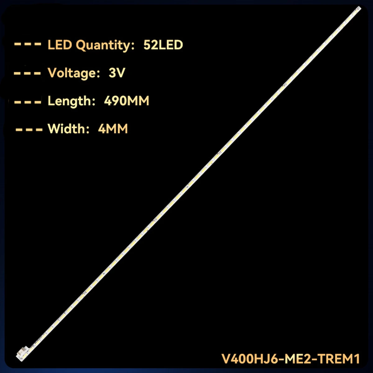 100pcs 52leds 490mm LED Ʈ Ʈ TC-40C400B TC40C400B TH-40A400K V400HJ6-ME2-TREM1 V400HJ6-LE8 V400HJ6-ME2