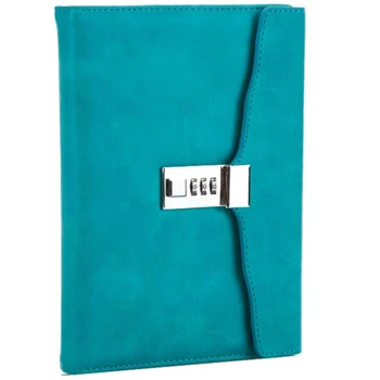 

HOT-A5 Locked Retro Notebook Password Book School Office Supplies Stationery Personal Diary
