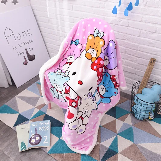 100x140 см disney Микки Маус осень и зима одеяло Новое Детское одеяло Минни мультфильм утолщенные Бархатные Одеяла - Цвет: 7