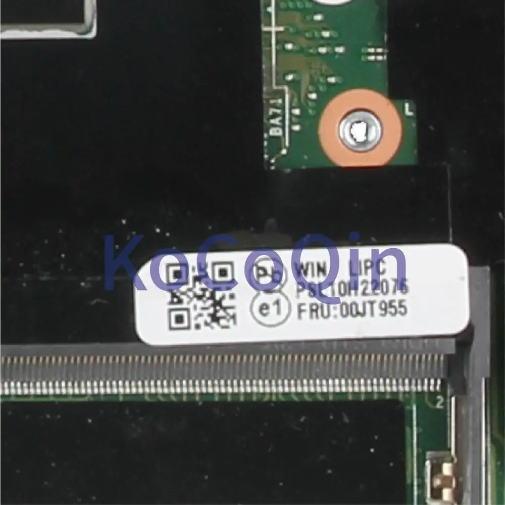 buy  KoCoQin Laptop motherboard For LENOVO Thinkpad T460S Core I7-6600U Mainboard 00JT955 NM-A421 With 4