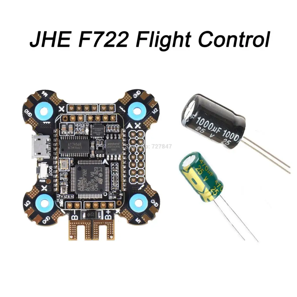 JHE F722 STM32F722 Контроллер полета Встроенный OSD BMP280 барометр BEC 5V для RC моделей