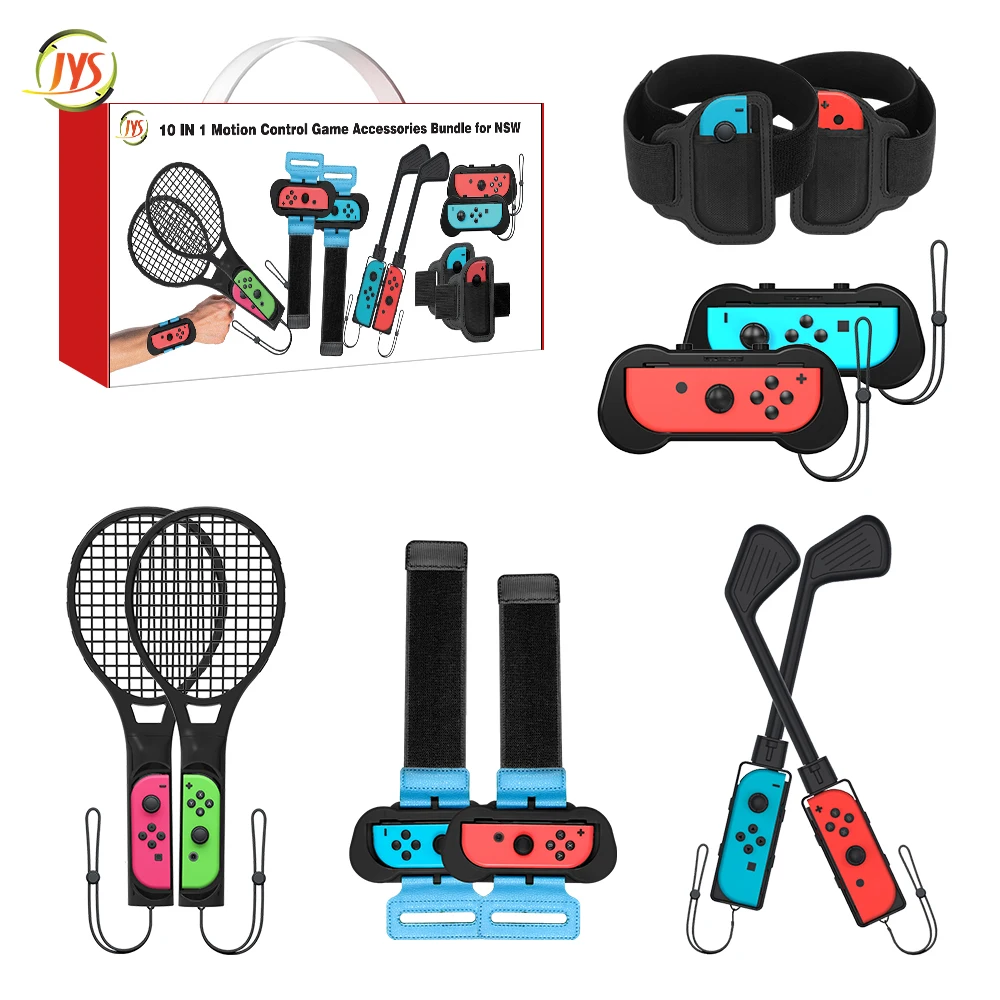 Jys-Ns125 10 In 1 Per Nintendo Switch Manopole Motion Control Accessori Di Gioco Set Bundle Per Nsw