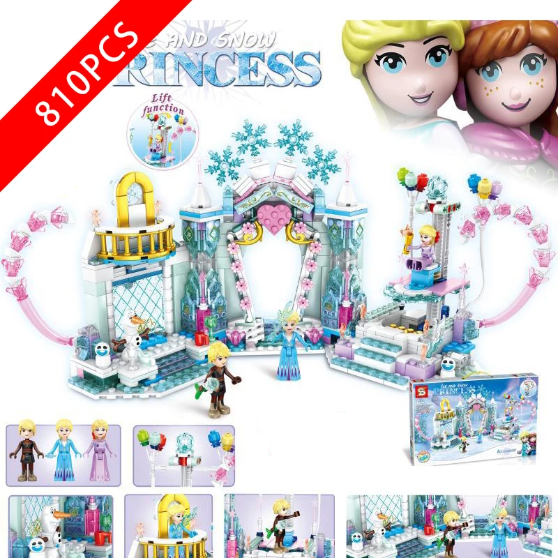 

New Friends Series Toys Ice and snow amusement park Compatible Legoingl friends sy1457 Buildin Blocks Toys for kid Birthday Gift