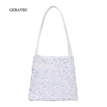 

New 2020 Fashion Ladies Shoulder Bag Shiny Lady Handbag Light Shopping Bag Young Women Dating Bags Unique