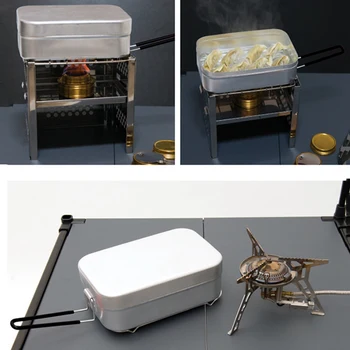 

Bento Box Lunch Hold Cafeteria Food Steamed Eco-Friendly Camping Hiking Picnic Travel Rice Leakproof Thermal Insulation