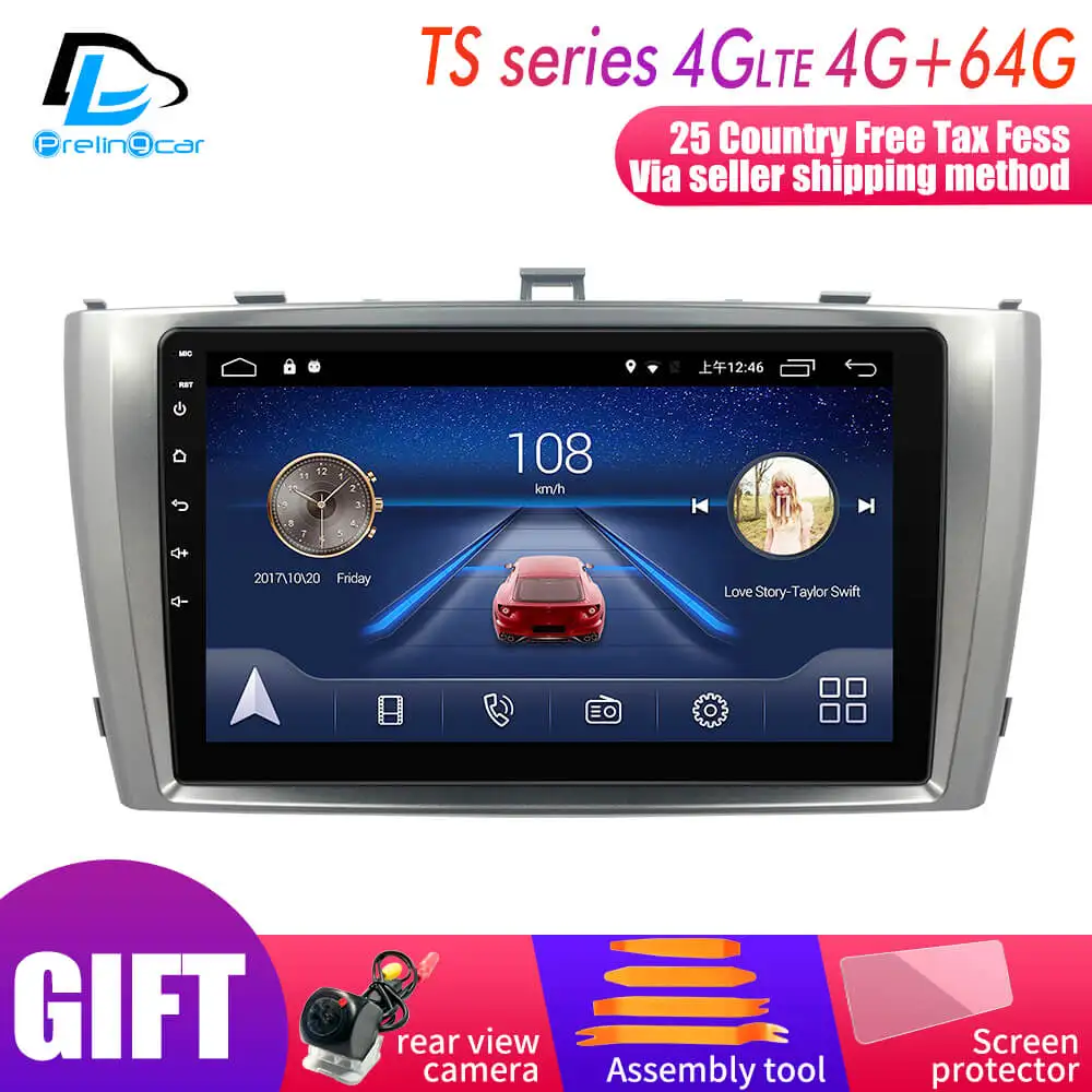 

Android 9.0 Car DVD GPS Stereo Audio Navigation System for Toyota AVENSIS 2009-2015 years Radio player