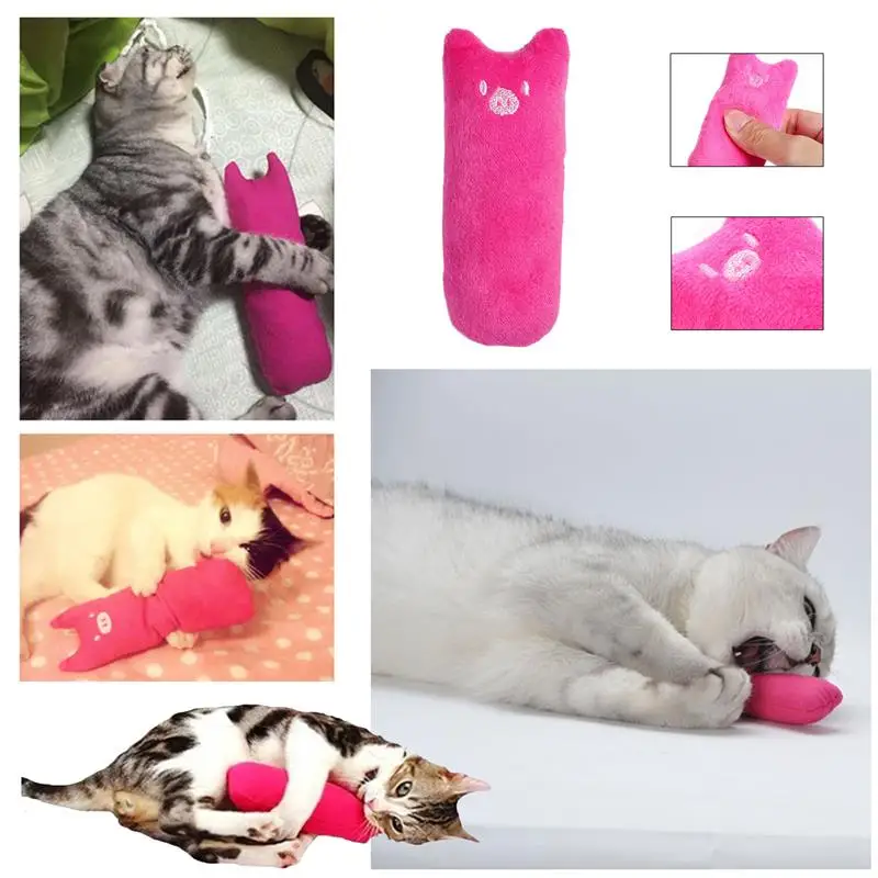 Забавный интерактивный Crazy кошка игрушка питомец котенок жевательная игрушка Зубы шлифовальные игрушки для кошек Catnip когти с накатанной головкой укус кошачья мята для кошек Kickers