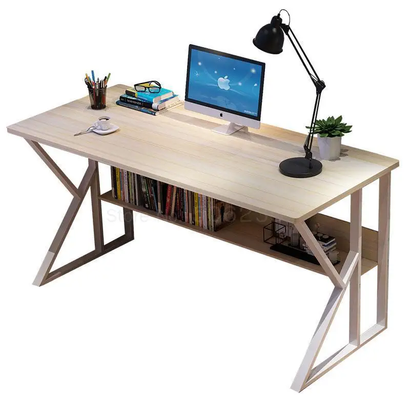Компьютерный Настольный двойной простой стол домашние ученики пишут простой стол современного дизайна спальни