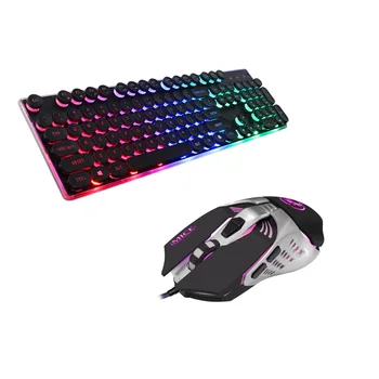 

USB Wired Backlit Gaming Gamer Keyboard And Mouse Set Combo For PC Laptops Desktops Computers Mechanical Keyboard And Mice Kit