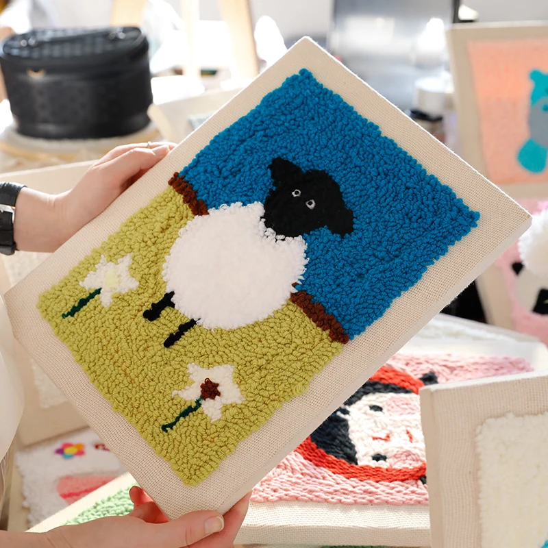 Simple Design DIY Handmade Items Fashion Fabric Technology New Creative Lamb Small Cross Stitch Suit Embroidery Patterns | Дом и сад