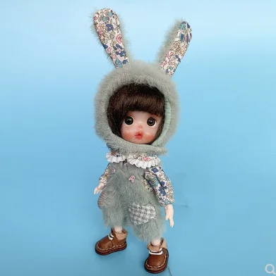 

ob11 baby clothes accessories egg egg GSC long sleeve shirt shirt overalls animal hat bjd doll clothes set