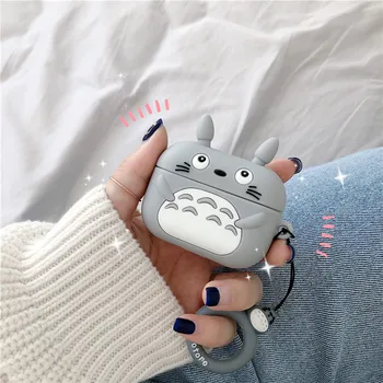

Totoro Wireless Bluetooth Earphone Case for Apple Airpods Pro Silicone Headphones Cases for Airpods3 Protective Cover