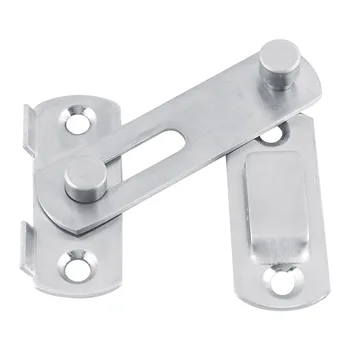 

70x50mm Stainless Steel wire drawing A type Hasp Latch Lock Sliding Door for Window Cabinet Fitting Room Accessorries