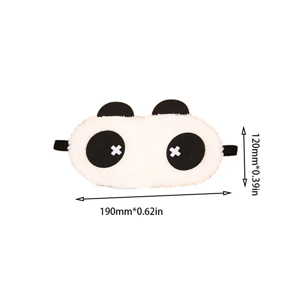 1 шт. маска для сна ворс крышка с повязкой на глаза белая панда затенение сон Хлопок очки помощь расслабить случайный тип