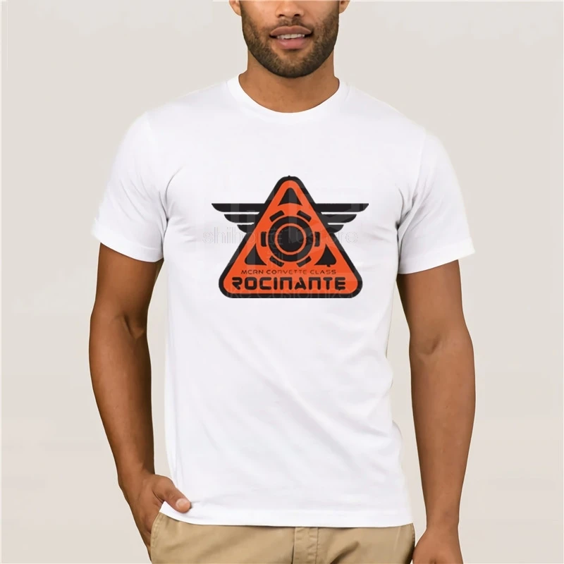 Прямая поставка Ретро стиль Rocinante Мужская футболка camisetas hombre негабаритная белый