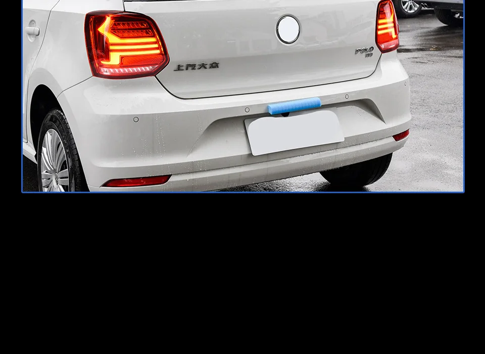 Задний фонарь для автомобиля Volkswagen 2010- Polo светодиодный задние фары, противотуманные фары Дневные ходовые огни DRL Тюнинг автомобилей Автомобильные аксессуары