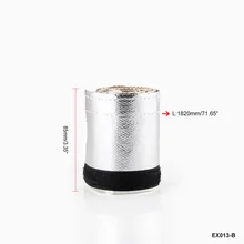 1820 мм x 85 мм металлический тепловой щит Теплоизоляционный рукав провода крышка шланга